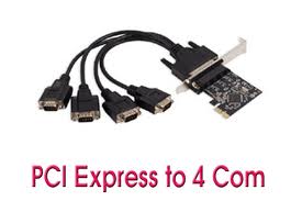 Card mở rộng PCI-E ra 4 cổng COM Rs232 SYBA